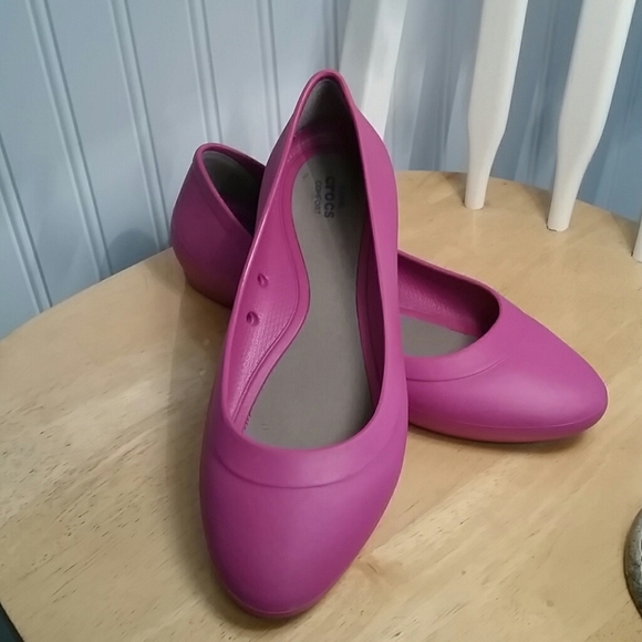 CROCS Shoes - CROCS Iconic Comfort Pink Flats